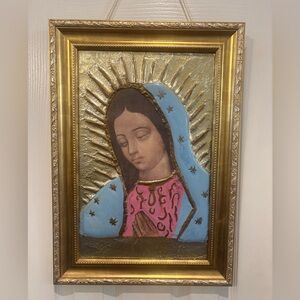 Our Lady of Guadalupe Framed Relief Artwork (21” x 15”)